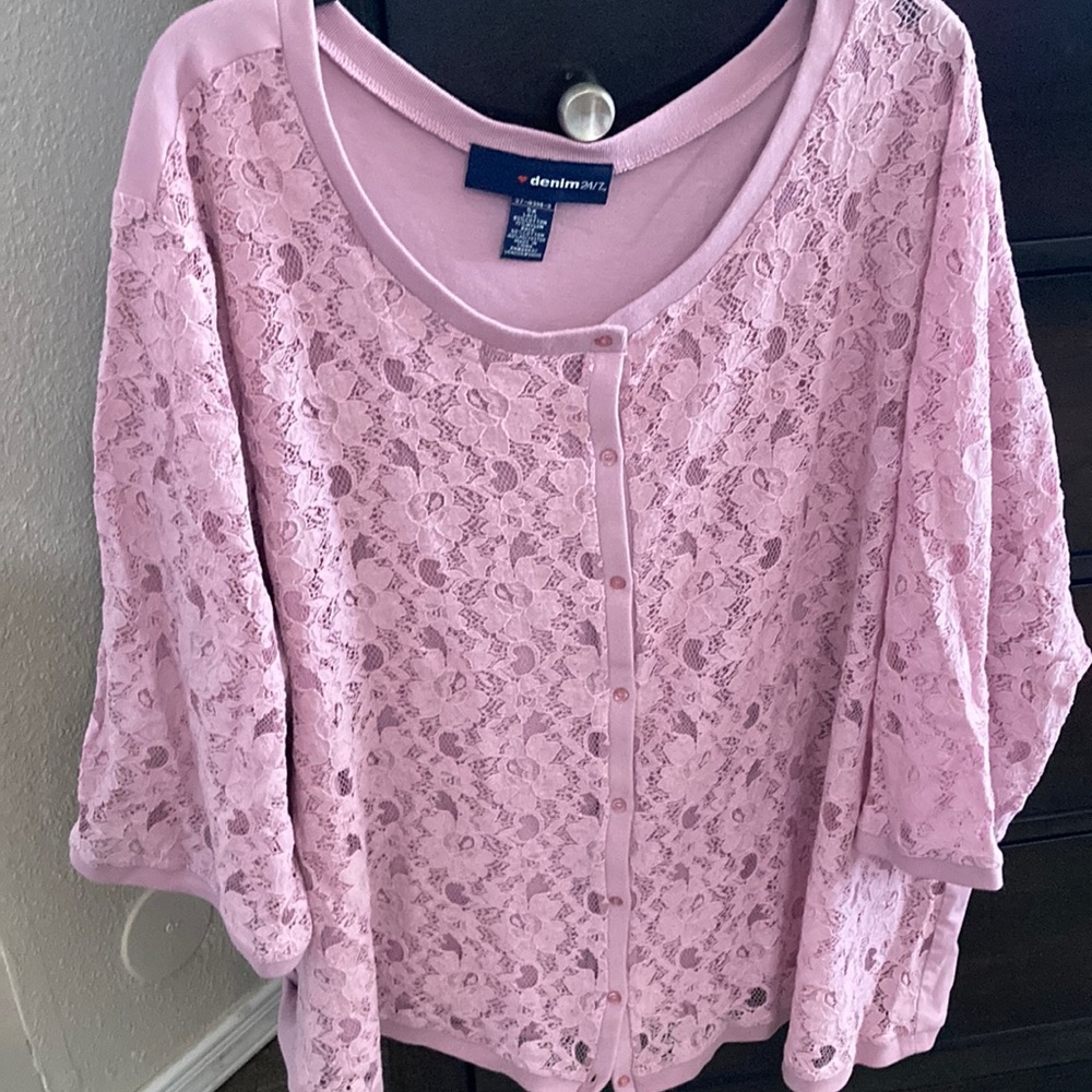 Lace casual top size 5x